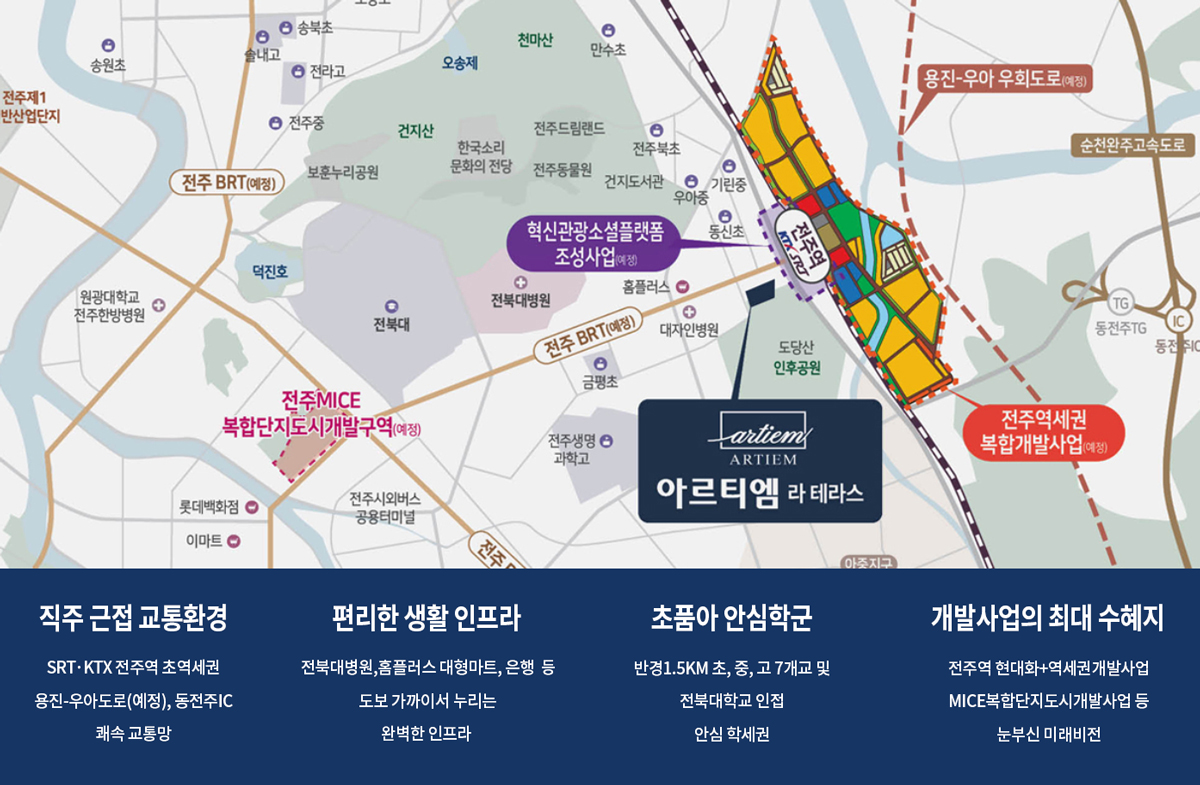 전주 아르티엠 라테라스 입지환경